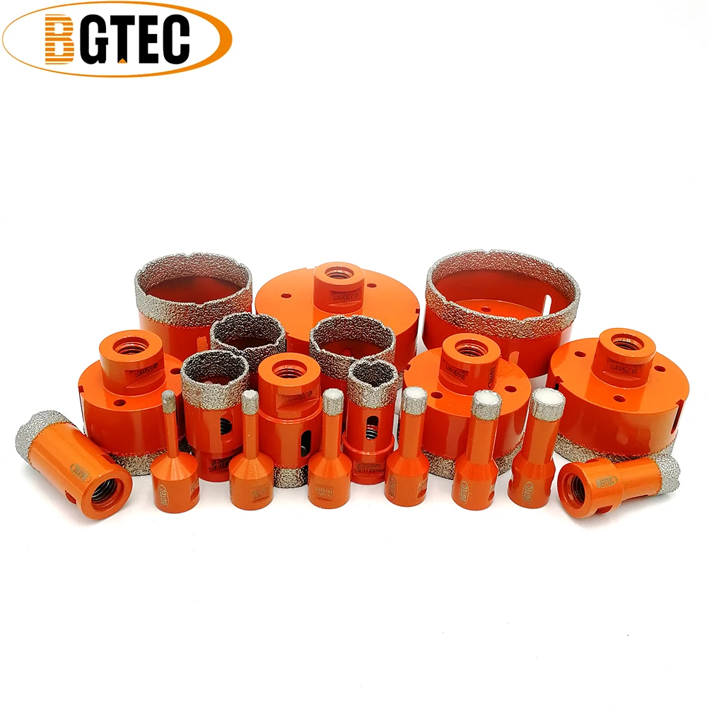 BGTEC Dry Diamond Core Drill Bits for Porcelain Tile Ceramic Marble Brick 5/8-11 connection 60mm 