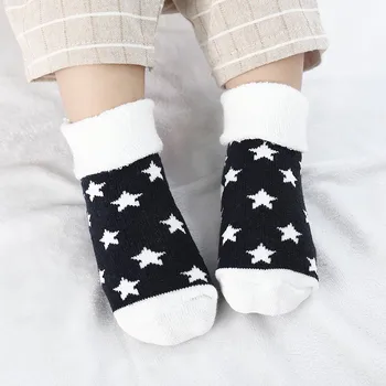 

Thick Warm Cartoon Terry Socks For Children Autumn Winter Baby Socks Cartoon Sock 0-3T