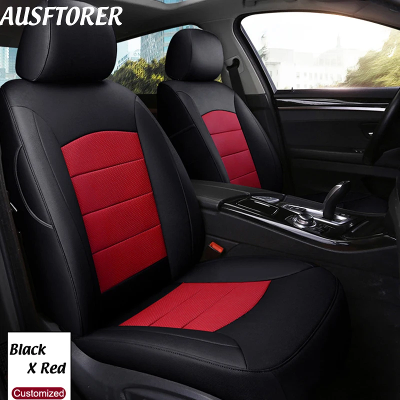 AUSFTORER чехлы для сидений из натуральной кожи Jeep Grand Cherokee поддерживающие Чехлы