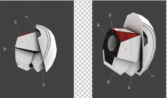 Rx-0 Gundam единорог Gundam бюст Бумажная модель ручной работы DIY студентов