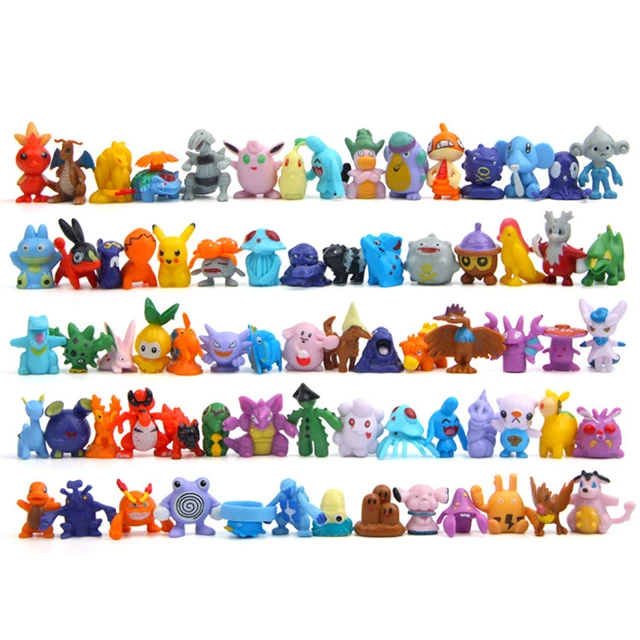 Lot de 144 Pièces Pokémon Figurine Poké Jouet Aléatoires