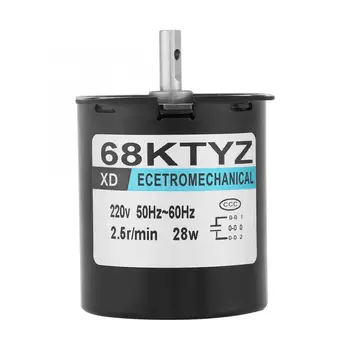 

68KTYZ AC220V 28W 2.5~110RPM Permanent Magnet Synchronous Gear Motor CW/CCW gd variable speed controler ac motor