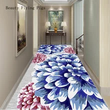 Креативный трехмерный цветочный ковер коврик дверь входная дверь коридор прохода для лестниц и коридоров домашний отель Банкетный ковер