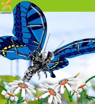 

564Pcs Simulated Swallowtail Butterfly Building Blocks Technic Insect city Educational Bricks Children Toys for children