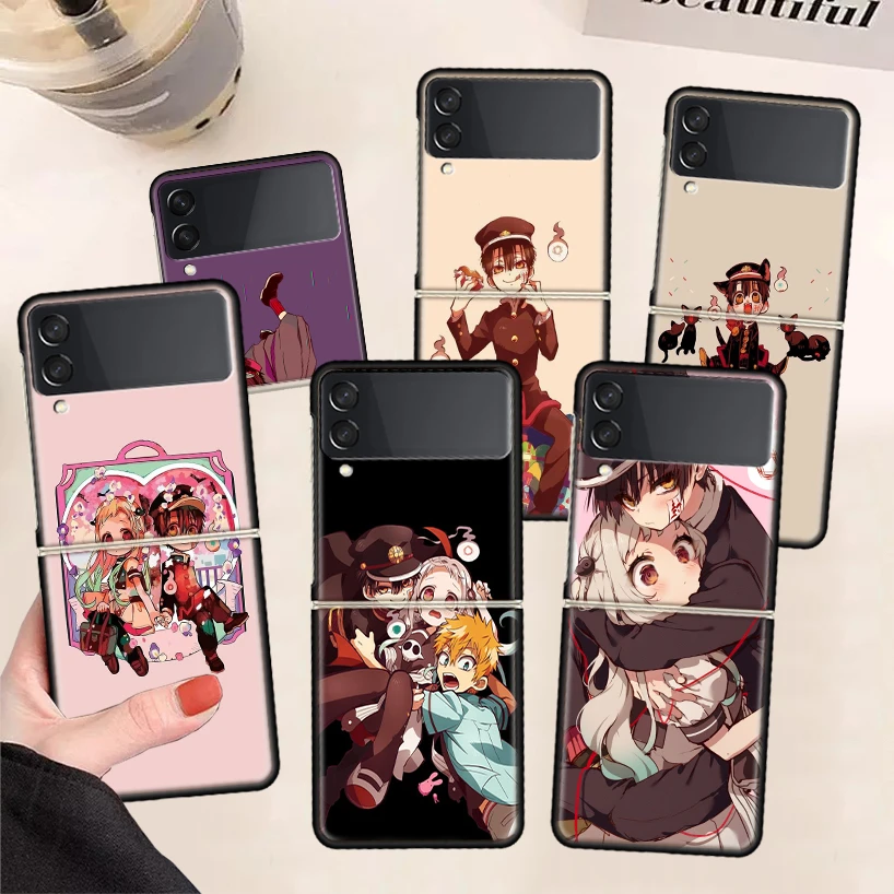 galaxy z flip3 5g case Silicone Phone Case For Samsung Galaxy Z Flip 3 5G Cases For Galaxy Z Flip3 5G Back Cover Toilet Bound Hanako Kun Coque Funda galaxy z flip3 phone case