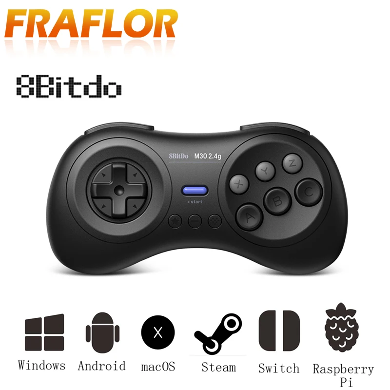 Беспроводной контроллер Bluetooth 8bitdo M30 2 4 ГГц для Sega Genesis Mega Drive Style Nintendo Switch ПК MAC