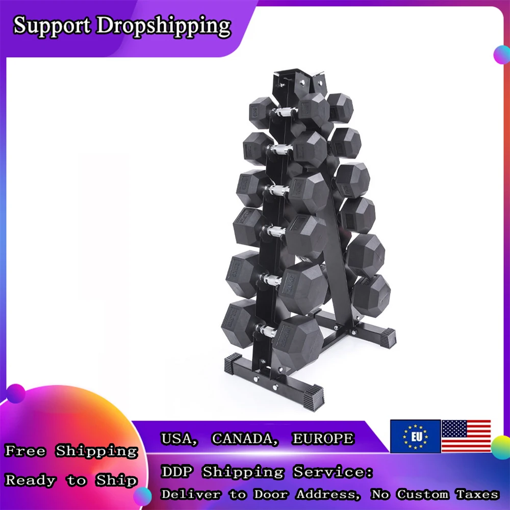 10kg Men's Gym Hexagonal Dumbbell Pair Plastic Coated Pure Steel Sqaure Dumbbells Studio Cast Iron Small | Спорт и развлечения