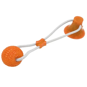 

Multifunction Pet Molar Bite Toy Chew Resistant Suction Cup Style Dog Ball Toy ALS88