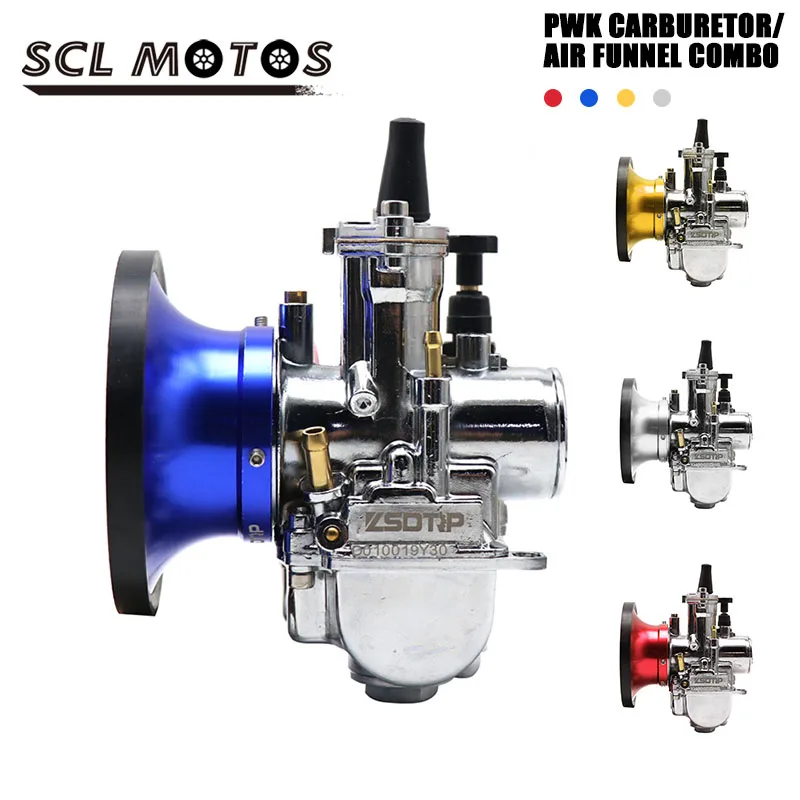 

SCL MOTOS 21 24 26 28 30mm PWK Carburetor Racing carb with Air Filter For 2T 4T Motorcycle ATV Quad Dirt Bike scooter Motocross