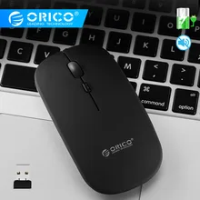 ORICO беспроводная мышь, компьютерная мышь, бесшумная, 2,4 ГГц, мини USB мышь, перезаряжаемая, USB, оптическая, Mice1600 dpi, регулируемая для ПК, ноутбука