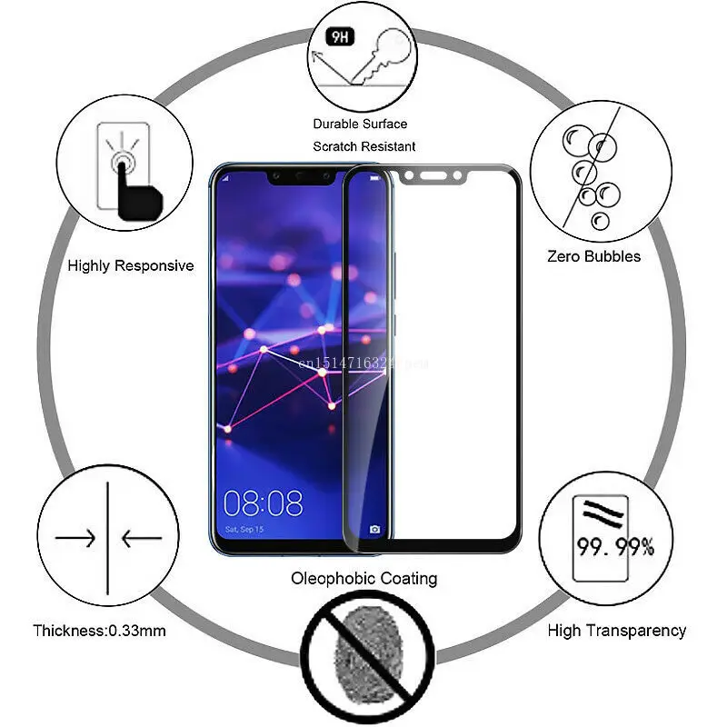 9H защитное стекло на Y6 для huawei Y6 Prime Y7 Pro Y9 Y 5 6 7 9 Закаленное стекло Защитная пленка для экрана