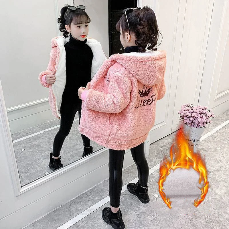 

Girls Baby's Kids Coat Jacket Outwear 2022 New Thicken Spring Autumn Cotton Teenagers Tracksuits High Quality Overcoat Children'