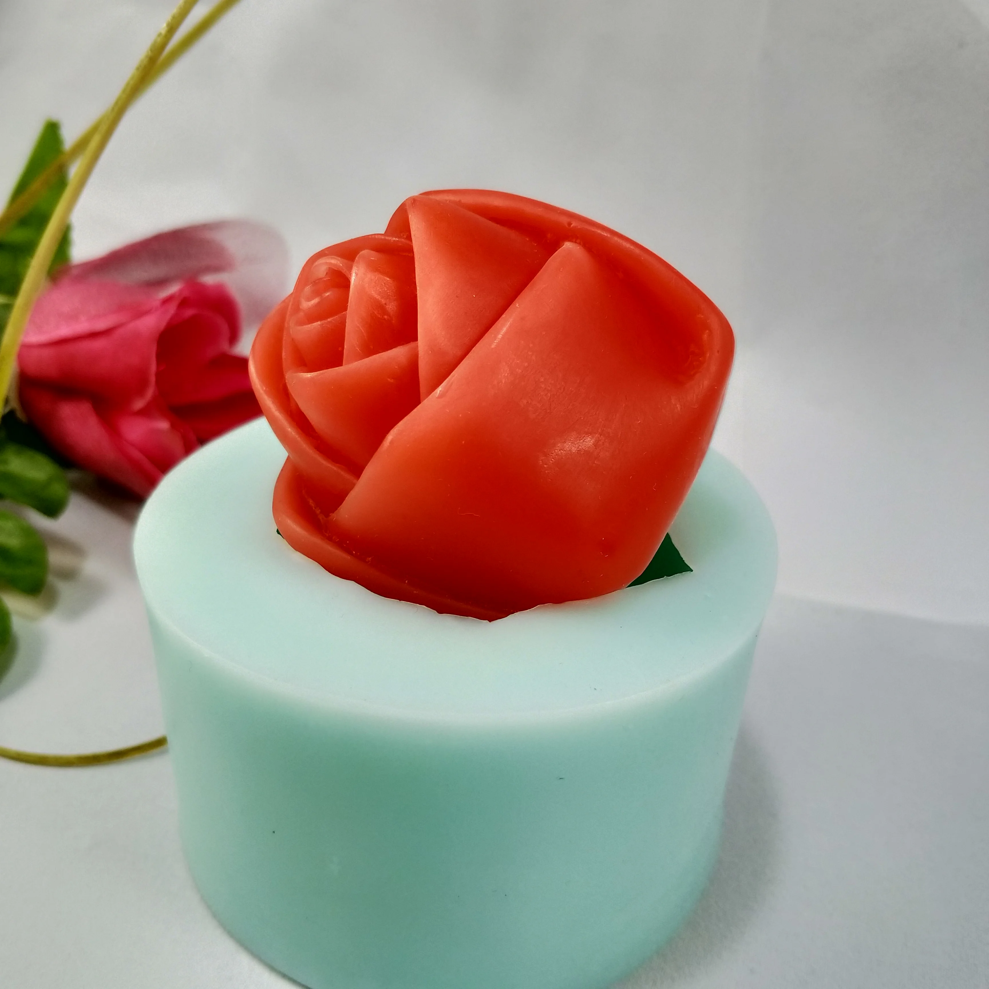 PRZY HC0180 силиконовая формочка в виде цветов розы шар розы Силиконовые формы для мыла DIY цветы формы для изготовления мыла свечи Арома полимерные глиняные формы