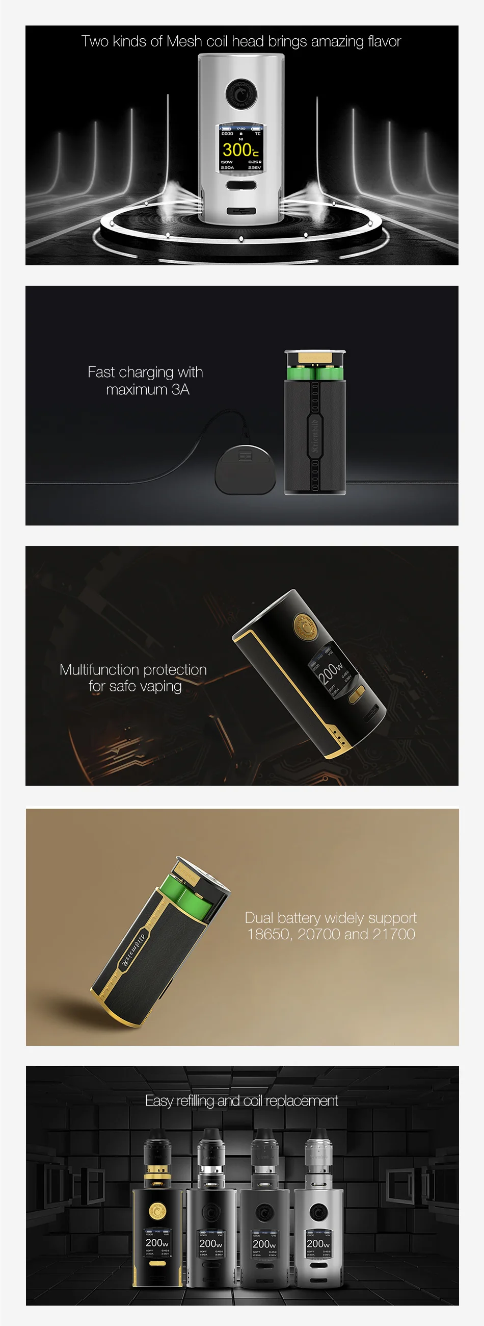 Vapefly Kriemhild 200W Starter Kit