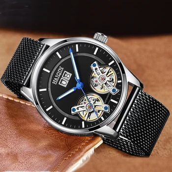 

HAIQIN 2020 Automatic Watch men's Business mens watches top brand luxury watches for men waterproof Tourbillon Relogio Masculino