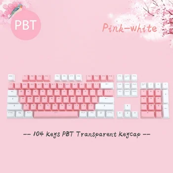 

104pcs ABS Keycaps For Mechanical Keyboard Switch Double Color Injection Keycaps US Layout RGB Backlit Keycaps For IKBC/Ajazz/R