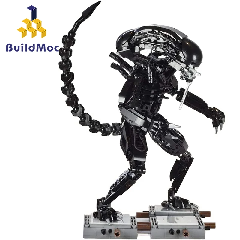 

BuildMoc 27578 Movie Series Aliens Mech Model Building Blocks Bricks Compatible Lepining starwars Toys Children Gift