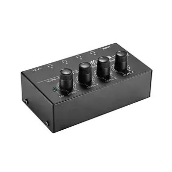 

4 Channels Headphone Amplifier Mini Stereo Audio Earphone Splitter For Sound Reinforcement Studio Earphone Splitter
