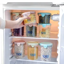 Контейнер для хранения зерна запечатанные банки Бытовая Кухня пластиковая покрытая прозрачная банка лапша разные баночки для хранения зерна