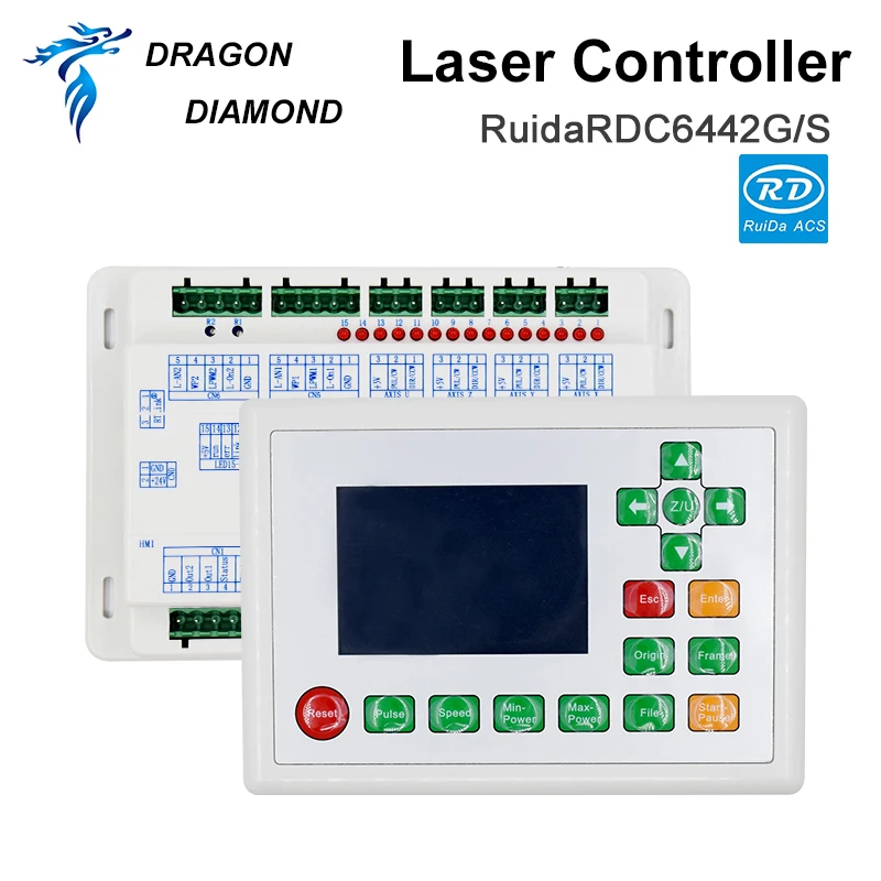 DRAGON DIAMOND Co2 лазерный DSP контроллер система Ruida RDC6442G/S для лазерного гравера и
