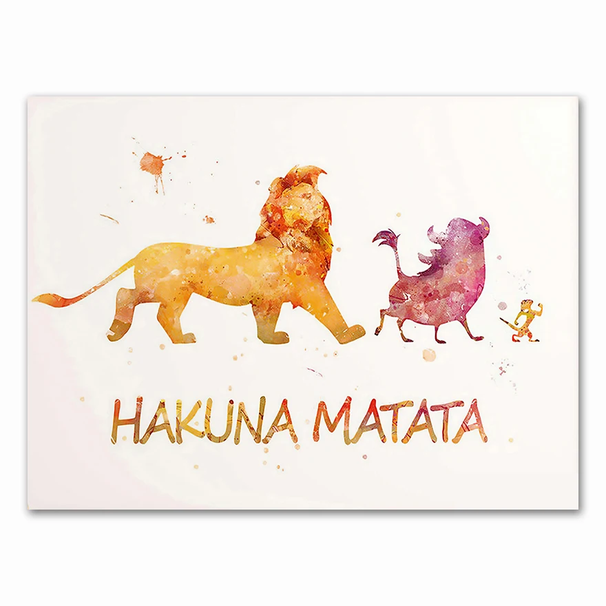 Popular-anime-movie-lion-king-family-decoration-watercolor-hight-quality-canvas-painting-Home-Decor-No-Frame (8)