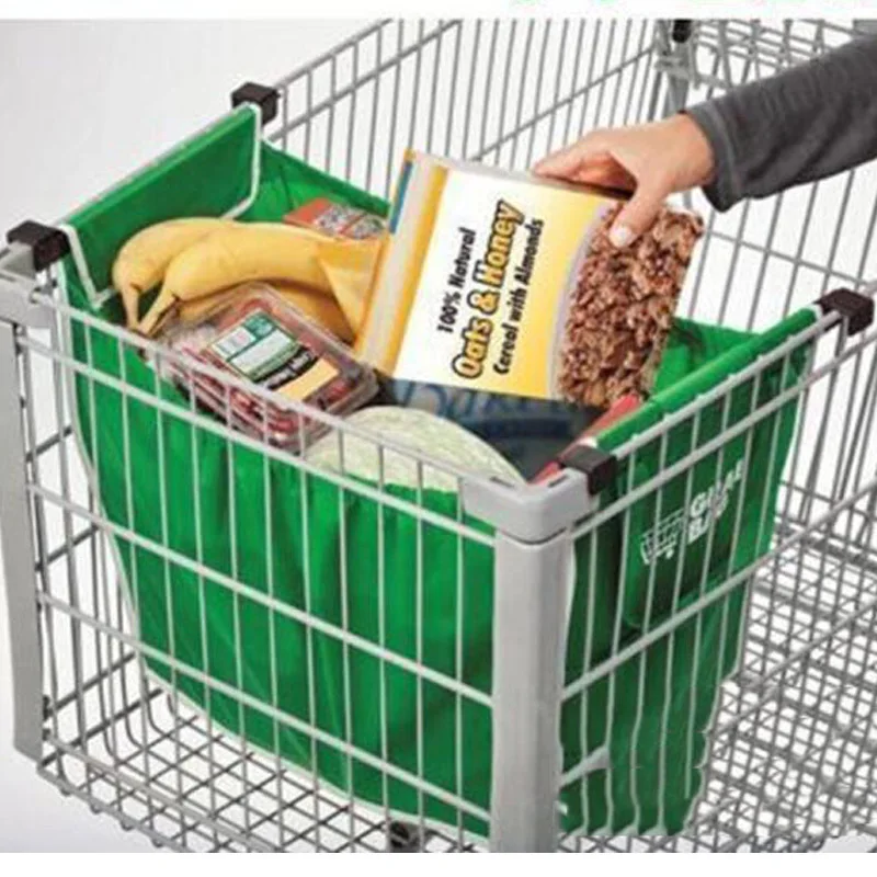 

Foldable Large Shopping Bag Green Single Layer Nonwoven Portable Eco Friendly Ecological Reusable Bags Household Storage Tool