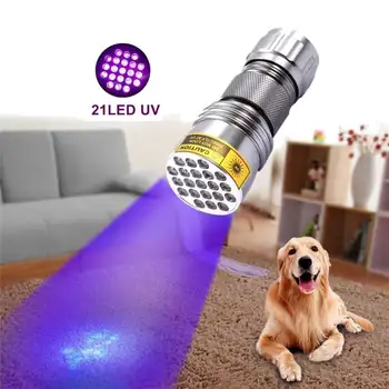 

XANES U03 21LEDs 400nm Violet UV LED Flashlight Fluorescence Sterilization Banknote Detection Pen Torch Lantern Spotlight Lamp