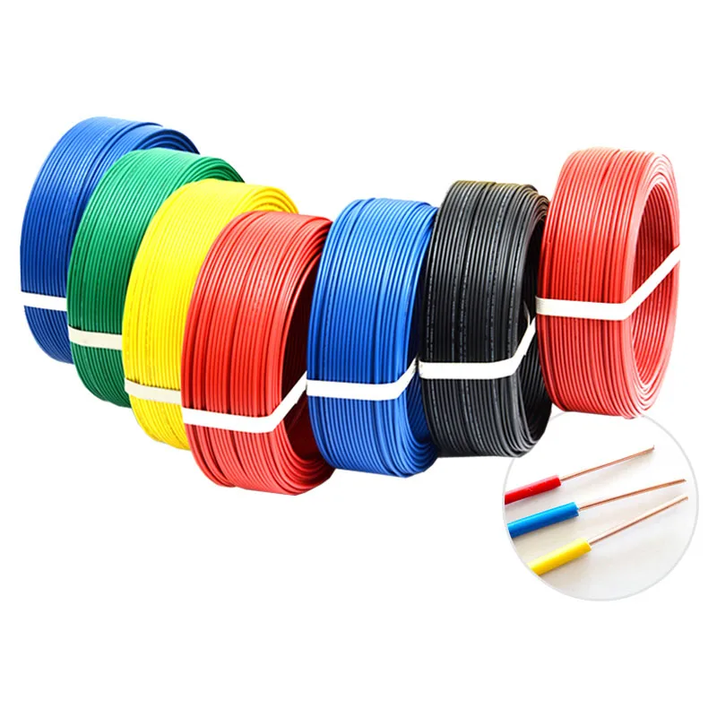 BV0.2mm 1/2/5/10/50 метров изолированный провод из пвх электронный кабель BV жесткий