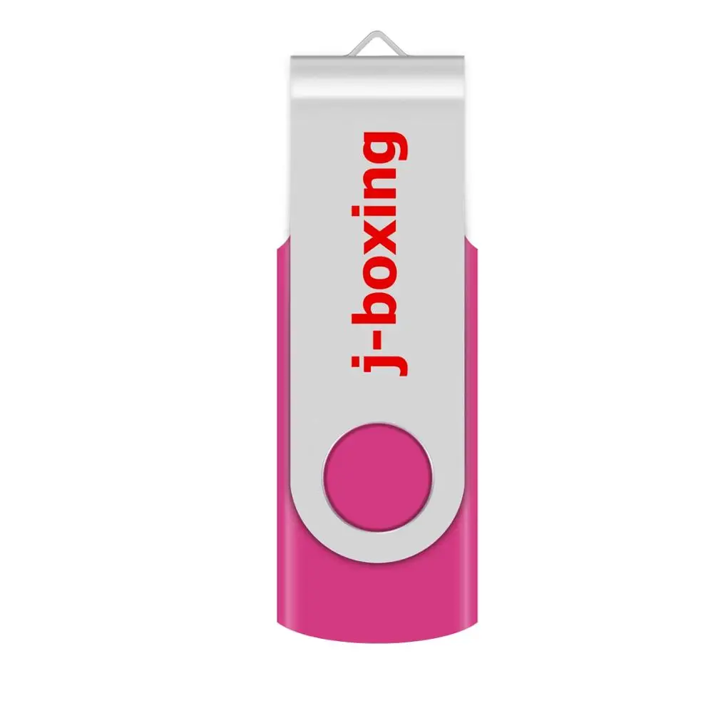  J-boxing USB Flash Drive 64GB 32GB16GB 8GB 4GB Flash Memory Stick Metal Rotating USB 2.0 Pen Drive 