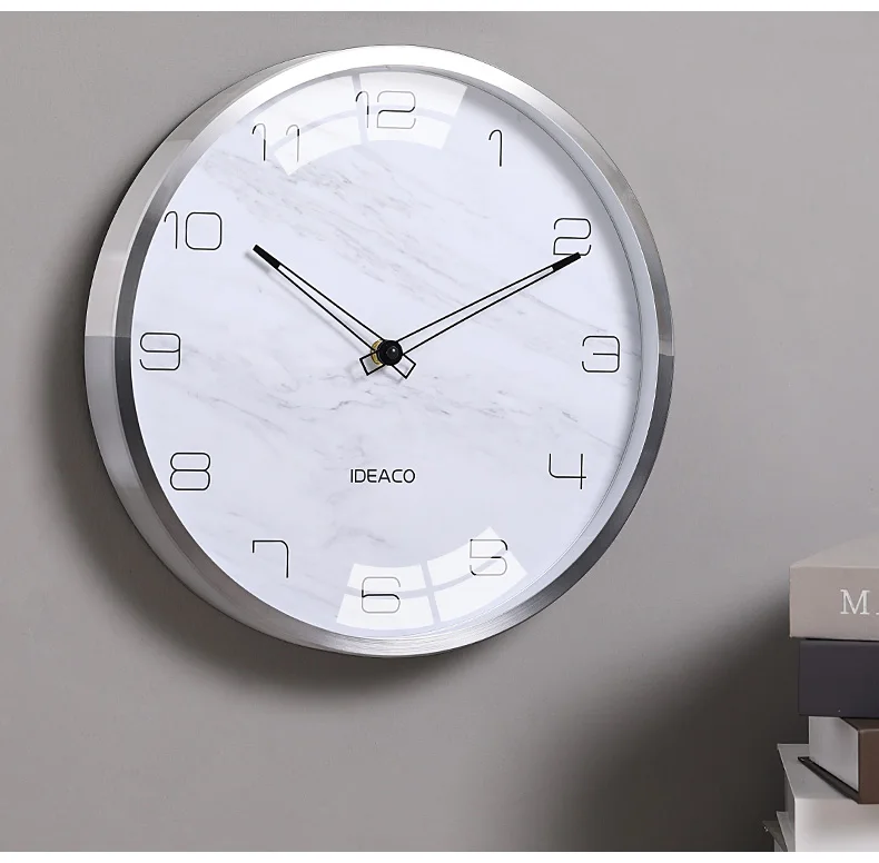 Nordic Silent Art Wall Clock White Minimalist Creative Modern Design Living Room Relogio Parede Home Decor 50ZB50 | Дом и сад