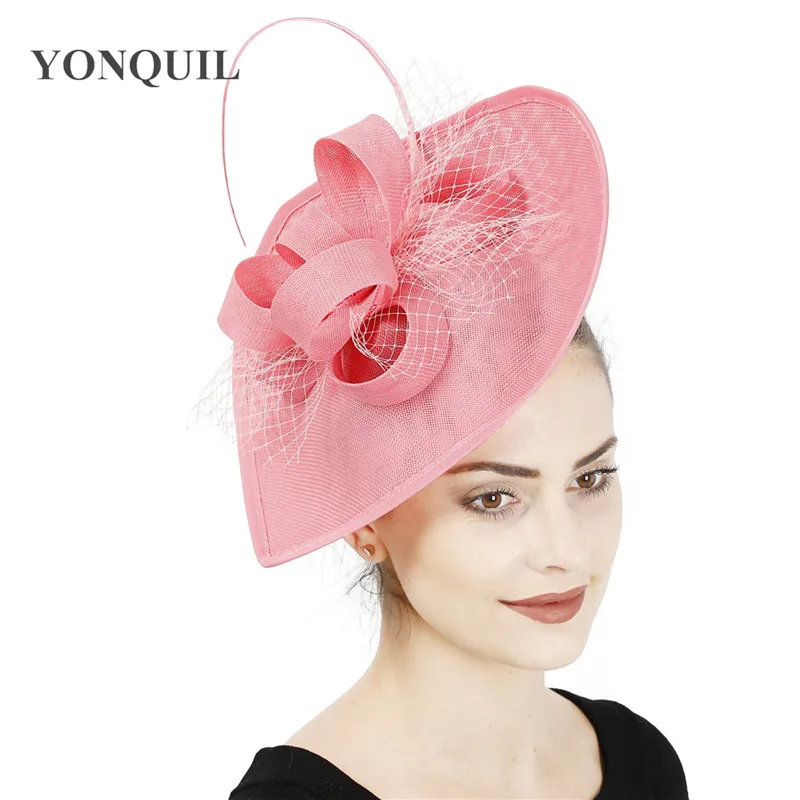 ladies pink wedding hats