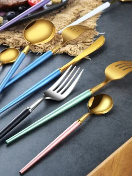 

304 Stainless Steel Knife and Fork Set Household Western Tableware Two Sets Net Red Steak Knife, Fork and Spoon Three Sets