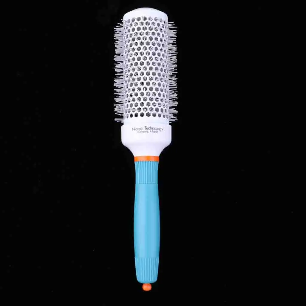 4 Sizes Pro Ceramic Round Barrel Hair Brush Iron Radial Comb Curly Hair Comb Anti-static Round Hairbrush