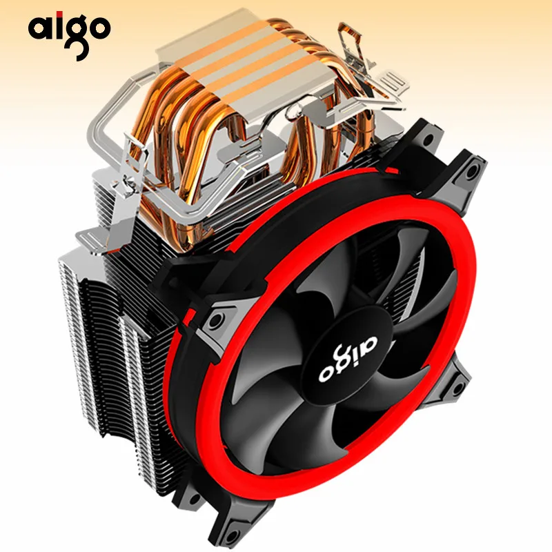 Aigo E4 ПК Процессор охлаждающий вентилятор Кулер 4 теплопроводов холодильник