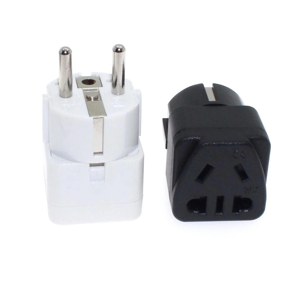 Adaptador de viaje para Europa/Corea/Alemania, convertidor de enchufe de 2 pines y 3 para EE. UU./AU/China, 16A250V|Enchufes eléctricos| - AliExpress