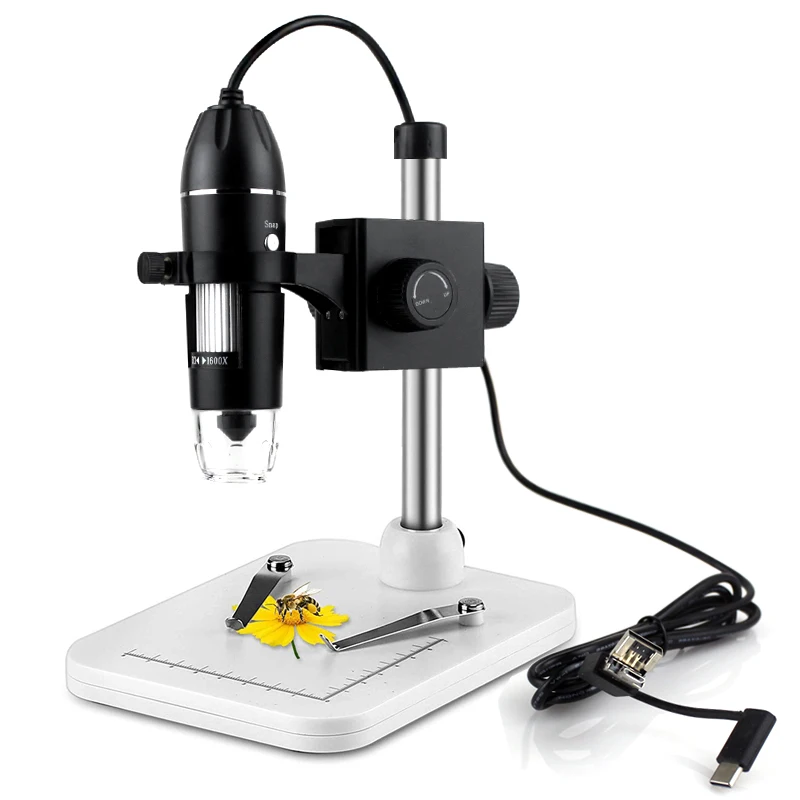 1600X 3 in 1 USB Digital Microscope Type C Electronic Microscope Camera Zoom Magnifier Endoscope