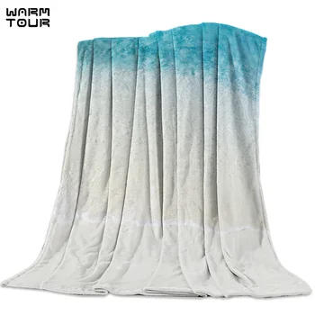 

Sunshine Beach Wave Blanket Funny Printed Soft Boy Girl Baby Coral Fleece Seaside Scenery Blankets Warm Sofa Bed Sheets