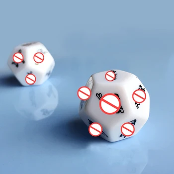 Adults Games 12 Sides Love Posture Sex Couple Dice BDSM Erotic Crap Love Posture Sex Cubes Dice Toy for Couples Lovers Adults 5