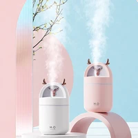 280ML Cute Deer Air Humidifier Aroma Essential Oil Diffusor Ultrasonic USB Fog Sprayer Home Office Purifier with Colorful Lights 1