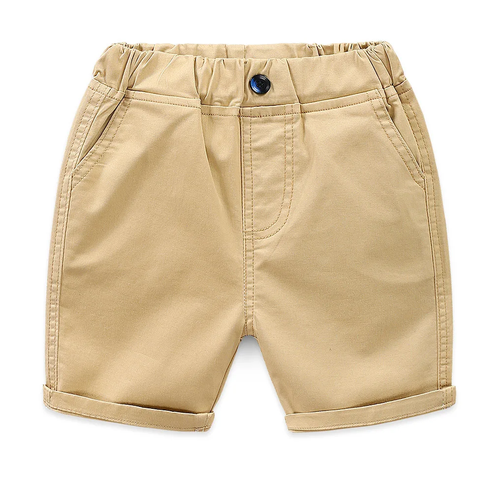 Kids Boys Casual Shorts boys shorts kids denim shorts Summer Solid Color Cotton Baby Girls Loose Beach Shorts Pants Children Clothes 2-8Years