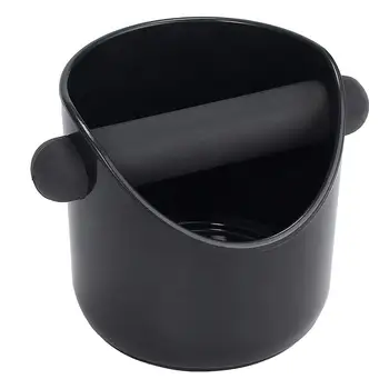 

Hot Sale ABS Shock-Absorbent Coffee Slag Bucket Espresso Anti Slip Grind Dump Bin Waste Bin With Detachable Knock Bar Barista