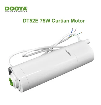 

Original Dooya DT52E 75W Electric light touch Curtain Motor 433MHZ remote control by phone via Broadlink RM4 pro Smart for Home
