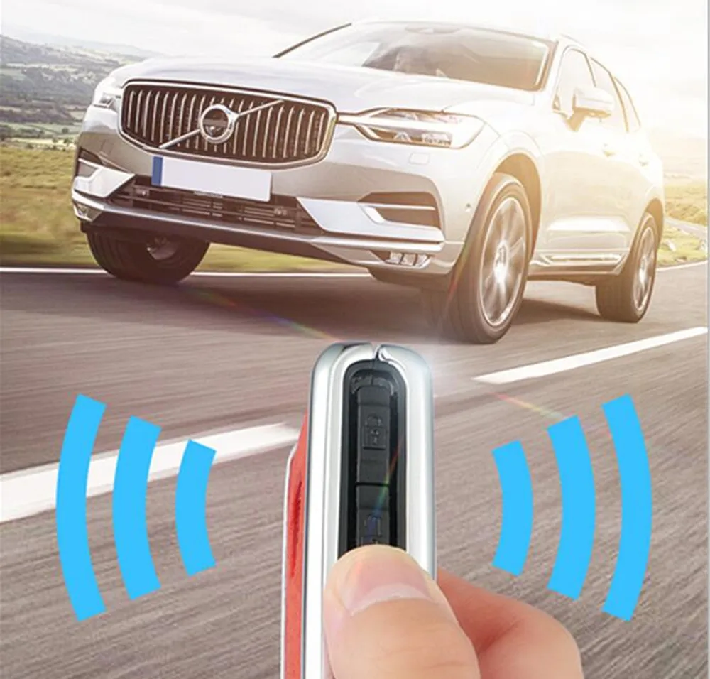 Чехол для ключей из натуральной кожи с оцинкованным сплавом Volvo XC40 XC60 XC90 V90 S90 2018
