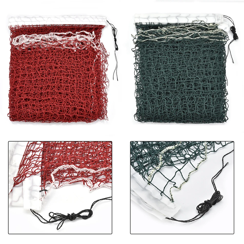 Professional Standard Volleyball and Badminton Tennis Net, Outdoor Sport Training, Red, 6.1m x 0.75m
