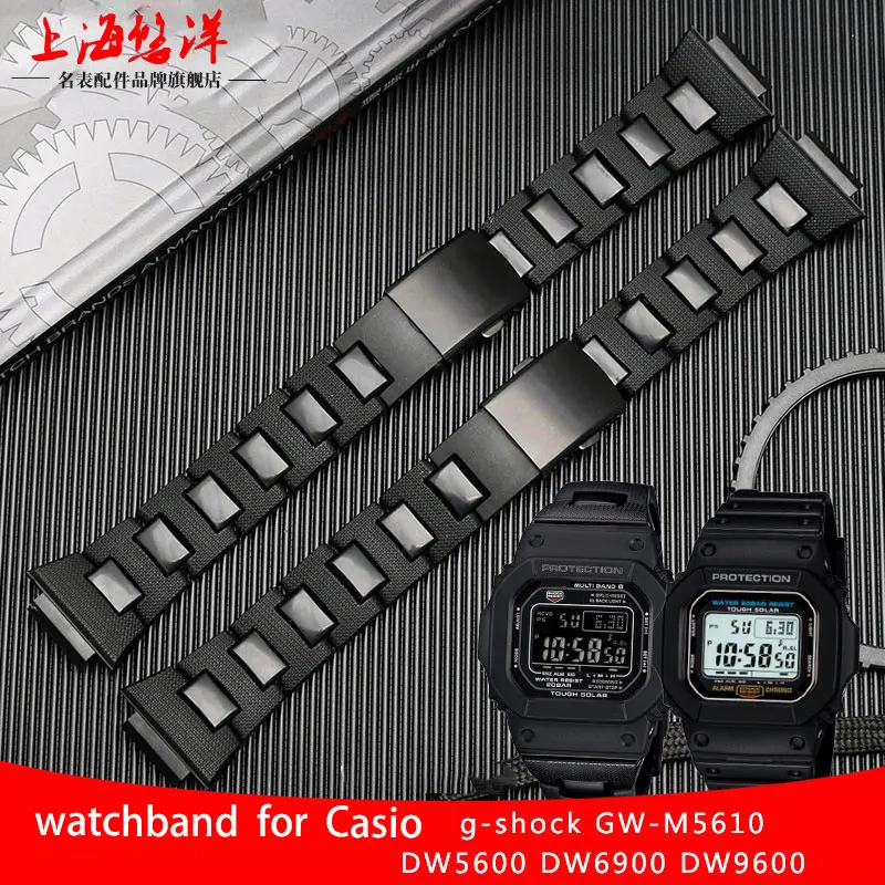 Plastic Watchband For Casio Dw6900/dw9600/dw5600/gwm5610 Men Watch