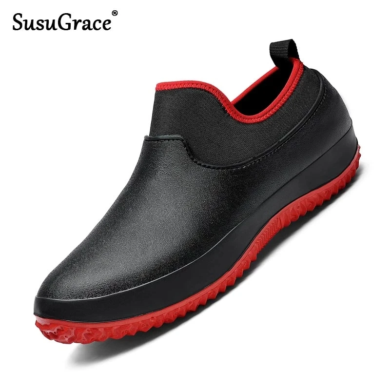 Нескользящая рабочая обувь для шеф-повара Susugrace повседневные водонепроницаемые