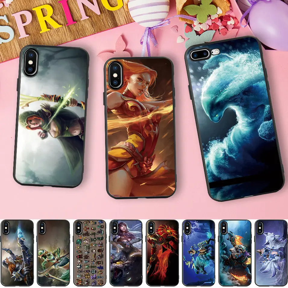 Чехол Dota 2 для iPhone 6 5 5S SE 6s 7 8 Plus X XR XS 11 Pro Max чехол Hero мягкий силиконовый чехлы