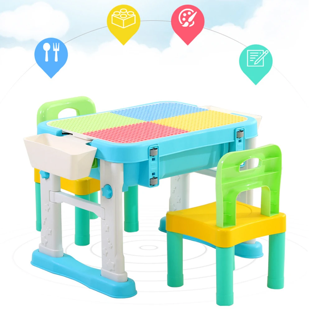 2020 New Creative Building Blocks Table Multi Purpose Folding