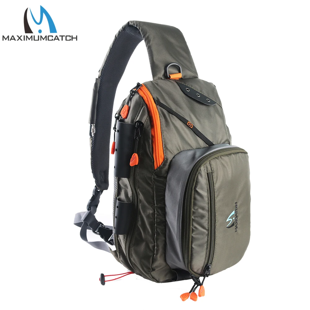  Maximumcatch Fly Fishing Sling Bag Multi-Purpose Shoulder Fishing Back pack with Fly Patch - 32811373849