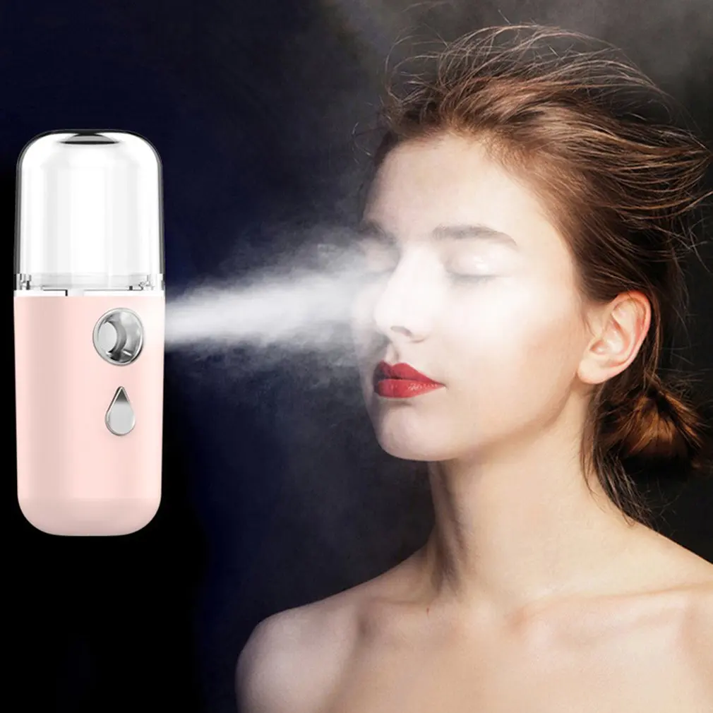 

Nano Spray Hydration Instrument Mini Portable Rechargeable Handheld Facial Steamer Beauty Moisturizing Humidifier